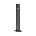 LED Bollard light Type No. 2065, IP44, height 70cm, 230V AC/DC, 3.2W 3000K 330lm, cast alu acrylic glass, anthracite