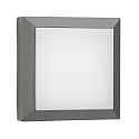 Outdoor LED Wall and Ceiling luminaire Type No. 6562, IP54 IK08, 32 x 32cm, 20W 3000K 2000lm,cast alu,dimmable, anthracite