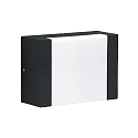 LED Outdoor Wall luminaire Type No. 0331, flat light distributor, IP54, 5W 3000K 480lm,cast alu,acrylic, dimmable, black