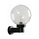 Outdoor Wall luminaire Type No. 0633 with bubble glass ball � 25cm, E27, black matt