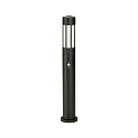 Bollard light Type No. 2249 with motion sensor (Type 2019), IP44, 90cm, E27 QA55 max. 57W, cast alu / opal glass, black