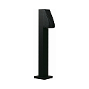 LED Bollard light Type No. 2078, IP43, height 76.5cm, 230V AC/DC, 4.5W 3000K 330lm, cast alu / bubble glass clear, black matt