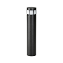 LED Bollard light Type No. 2232, IP54, height 70cm, 10W 3000K 900lm, cast alu / opal glass, dmmable, black matt