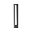 LED Bollard light Type No. 2242, IP54, flat light distributor, height 90cm, 10W 3000K 480lm, cast alu / opal, dimmable, black