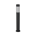 Bollard light Type No. 2249, E27, IP44, height 90cm, E27 QA55 max. 57W, cast alu / opal glass, black