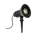 LED Spie�strahler Typ Nr. 2383, IP54, 29W 3000K 4480lm 30�, dreh- und schwenkbar, dimmbar, Alu-Guss / Glas, Schwarz matt