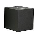 LED Outdoor Wall Spot Type No. 2416 - 2-sided, tight/wide, square, IP44, 230V AC/DC, 13.4W 3000K 1200lm, lens + glass, black