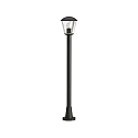 Path light Typ Nr. 4154, IP54, height 117.5cm, E27 QA55 max. 57W, aluminum / plastic clear, black matt