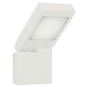 LED Au�enwandleuchte Typ Nr. 0111, IP44, 14W 3000K 1400lm, schwenkbar 90� stufenlos, Alu-Guss / Opalglas, Wei�