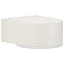LED Au�enwandleuchte Typ Nr. 0233, IP44, 3W 3000K 330lm, Alu-Guss / Sicherheitsglas satin�, Wei�