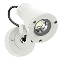 LED Au�enwand-Strahler Typ Nr. 2353, IP54, 8W 3000K 800lm 30�, verstellbar, dimmbar, mit Steckerkabel, Wei� matt