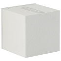 LED Outdoor Wall spot Type No. 2371 - 2-sided, tight/wide, square, IP44, 230V AC/DC, 2x 3W 3000K 330lm, lens + glass, white