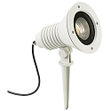 LED Spie�strahler Typ Nr. 2383, IP54, 29W 3000K 4480lm 30�, dreh- und schwenkbar, dimmbar, Alu-Guss / Glas, Wei� matt