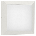Outdoor LED Wall and Ceiling luminaire Type No. 6561, IP54 IK08, 26 x 26cm, 16W 3000K 1600lm, cast alu, dimmable, white matt