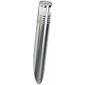 Outdoor Wall torch Type No. 0204, IP44, G9 QT14 max. 40W, stainless steel / borosilicate glass satined