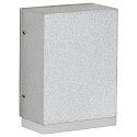 LED Outdoor Wall luminaire Type No. 0325, IP44, 230V AC/DC, 3.2W 3000K 330lm, cast alu / acrylic glass satined, silver matt