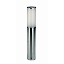Pedestal luminaire Type No. 0506, round, IP44, 50cm, E27 max. 20W (LED), stainless steel / acrylic glass