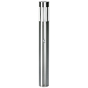 Bollard light Type No. 2246 with motion detector (Typ 2011), IP44, 90cm, E27 QA55 max. 57W, stainless steel / opal glass