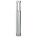Bollard light Type No. 2043, IP44, height 90cm, E27 max. 20W (LED), cast alu / opal glass, stainless steel matt