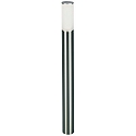 Bollard light Type No. 2044, round, IP44, height 90cm, E27 max. 20W (LED), stainless steel / acrylic glass matt
