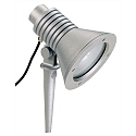 Spie�strahler Typ Nr. 2183, IP54, E27 QA55 max. 15W, dreh- und schwenkbar, Alu-Guss / Sicherheitsglas, Silber matt