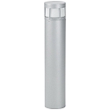 LED Bollard light Type No. 2232, IP54, height 70cm, 10W 3000K 900lm, cast alu / opal glass, dimmable, silver matt