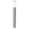 Bollard light Type No. 2269, IP44, height 90cm, E27 max. 20W (LED), stainless steel, acrylic glass, inside opal, silver matt