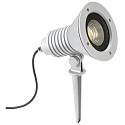 LED Spie�strahler Typ Nr. 2383, IP54, 29W 3000K 4480lm 30�, dreh- und schwenkbar, dimmbar, Alu-Guss / Glas, Silber matt