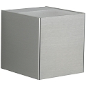 LED Outdoor Wall spot Type No. 2414 - 2-sided, wide/wide, cube, IP44, 2x 6.7W 3000K 600lm, rigid, stainless steel