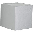 LED Au�enwand-Strahler Typ Nr. 2417, Up/Down, breit/breit, Eckig, IP44, 230V, 13.4W 3000K 1200lm, Glas, Silber