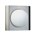Au�enwandleuchteTyp Nr. 6112, IP44, eckig, Abdeckung halbrund, E27 QA55 max. 57W, Edelstahl