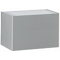Outdoor Wall luminaire Type No. 6164, 2-sided, square, IP44, width 15cm, G9 QT14 max. 60W, stainless steel / opal glass