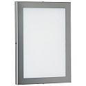 Outdoor LED Wall and Ceiling luminaire Type No. 6350, 22.5 x 32cm, IP54, 20W 2200lm, stainless steel / opal glass pane