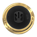 CASAMBI CASAMBI Dreh-Fernbedienung RWTDBTBA mit Wandhalterung, mit Akku, 5V DC, USB-C, 4 Tasten + Drehdimmer, gold