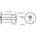 CASAMBI Bluetooth-Sensor CASAMBI SEMLBT230, IP44 (Front) / IP20, Einbau, 230V AC, PIR Bewegung + Licht, Grau