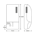 CASAMBI bluetooth dimmer DENBT230-380 INDEPENDENT Bluetooth controllable, analogue trailing edge dimming output, white