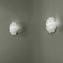 Axolight Wall luminaire AP AURA, E27, IP20, Murano glass, white