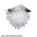 Ceiling luminaire PL AURA GR, E27, IP20, Murano glass, white