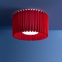Axolight Ceiling luminaire PL SKIRT 150, E27, IP20, red