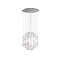 Pendant luminaire SP AURA 45, E27, IP20, Murano glass, white