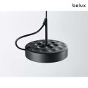 Belux LED Tischleuchte U-TURN, direkt/indirekt (variabel), fokussierbar, mit Touch-Dimmer, DE-Version, Telegrau