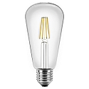 Blulaxa LED Filament Lamp Edison ST64, 4W, 300�, E27, warmwhite glass