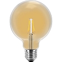HWH Blulaxa LED Filament Vintage Lamp Globe gold glass ambergris, 12,5cm, 300�, E27, warmwhite, 2W