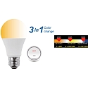 HWH Blulaxa LED Pear shaped Lamp SMD Essential Click CCT 3in1, 10W, 200�, E27, warmwhite/cool white/neutral white