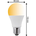 HWH Blulaxa LED Pear shaped Lamp SMD Essential Click CCT 3in1, 10W, 200�, E27, warmwhite/cool white/neutral white