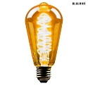 HWH LED Edisonlampe ST64, E27, 5W 1800K 250lm, Glas gold VBS