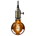 HWH LED Lamp Globe G95, 5W, E27, 140lm, 1800K, glass smoky VBS