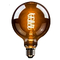 HWH LED Lamp Globe G125, 5W, E27, 140lm, 1800K, glass smoky VBS