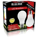 HWH  LED SMD Birnenlampe A60, E27, 5.5W 2700K 470lm 180�, wei� / matt, DOPPELPACK