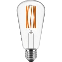 HWH LED Edison-Filament ST64 A-CLASS, E27, 230V, 3.8W 3000K 810lm 300�, schaltbar, klar